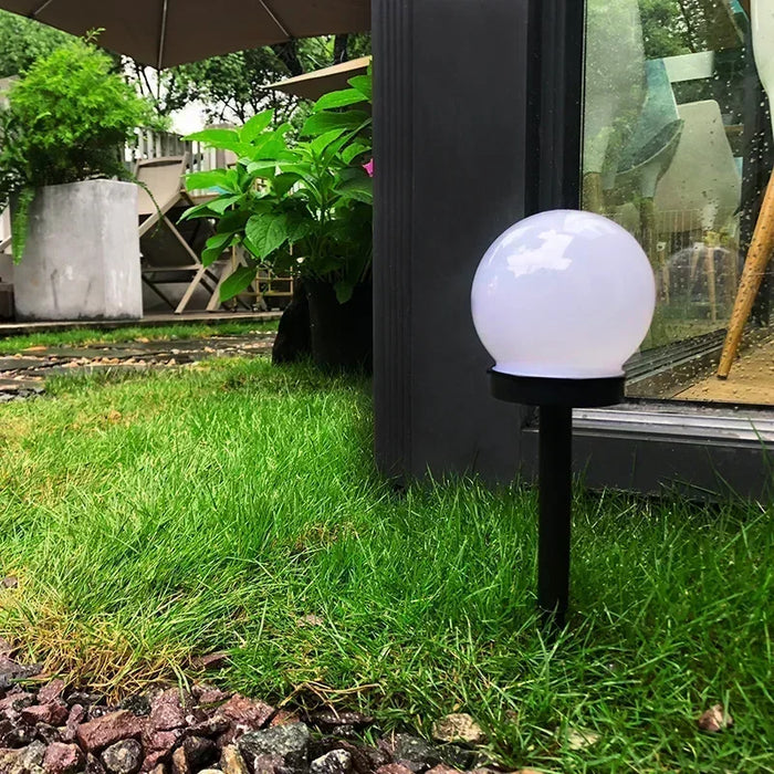 Solar Round Ball Light Outdoor Lighting Solar Power Light Outdoor Waterproof Garden Decoration Yard Lawn Street Ball Ground Lamp
