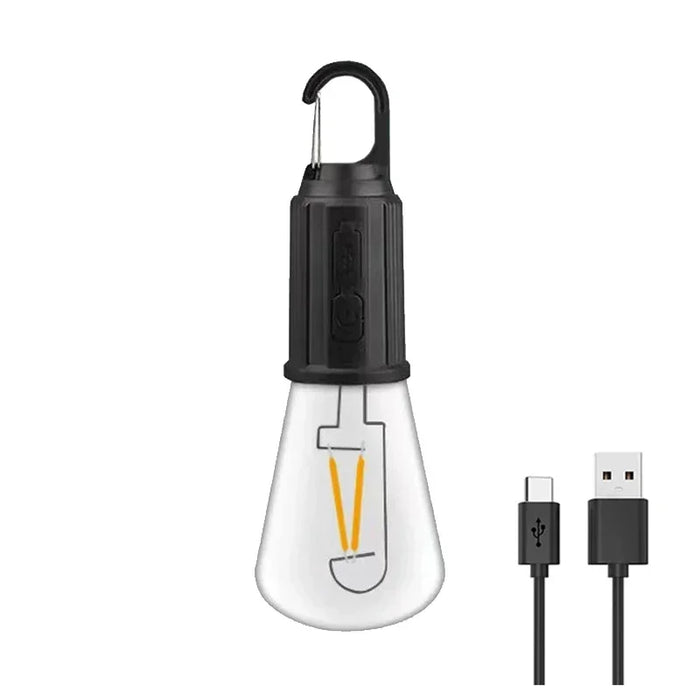 Outdoor Solar Powered LED Lamp Bulbs USB Charging Camping Light Portable Night Lights Waterproof Flashlight Fishing Essentials
