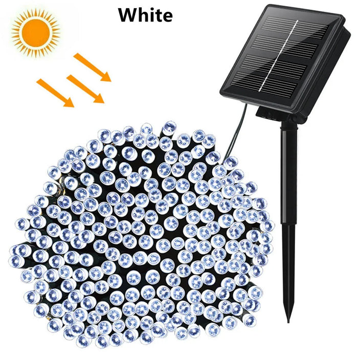 LED Solar String Light 7m 50 Lights 8 patterns Waterproof Fairy Garland String Lights Christmas Party Halloween Decorations