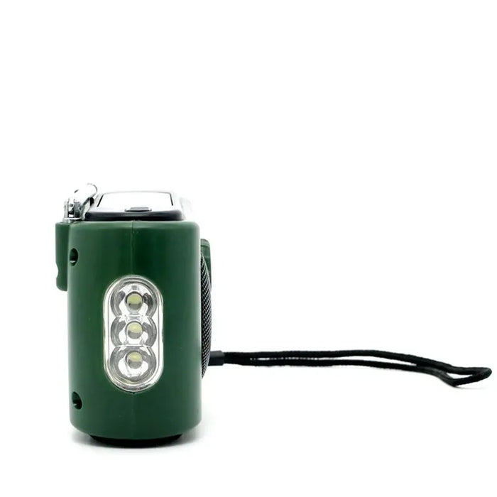 Emergency AM/FM Radio - Solar/Hand Crank/Battery Operated with Flashlight SOS Alarm Charger for Outdoor Survival Camping Storms