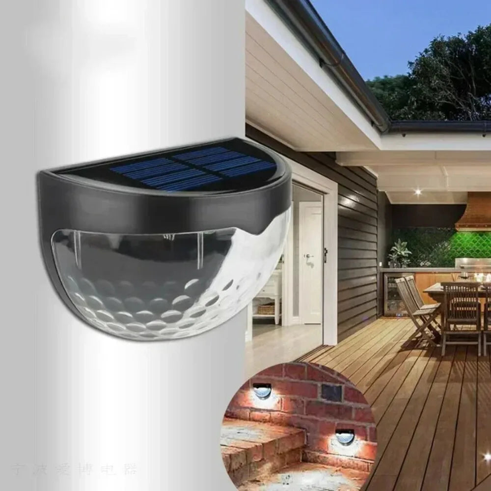 2/4pcs Solar Wall Lamps Outdoor Waterproof Courtyard Garden Decoration Porch Yard Energy-saving Street Lights Christmas Decor