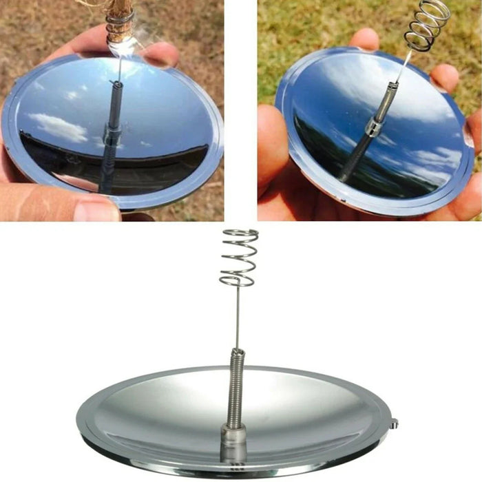 Outdoor Solar Ignition Fire Starter Kit - Windproof, Waterproof, Portable for Travel, Camping, Hiking, Wilderness Survival Tools