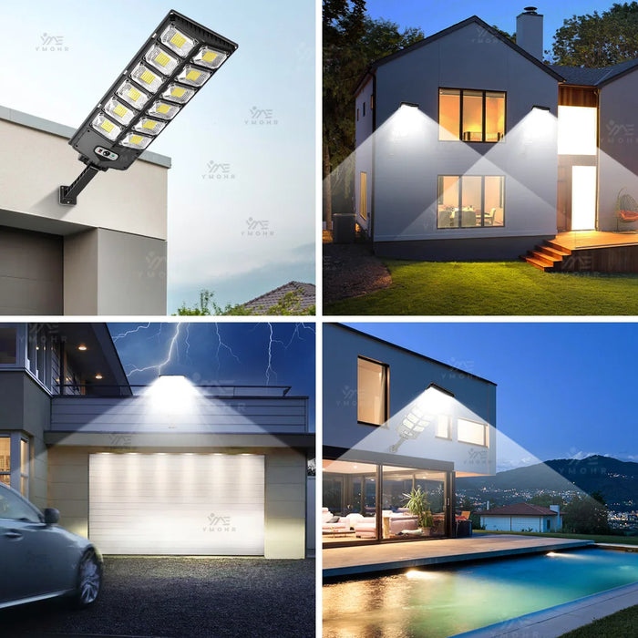 200000LM Huge Solar Street Lights With Remote Control Motion Sensor LED Power Outdoor Solar Lamp For Home and Garden Decoration