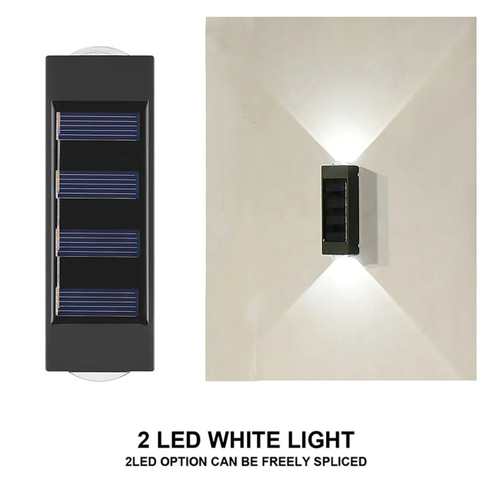 Solar Wall Light Outdoor Waterproof Solar Led Lights Up and Down Luminous Lamp for Garden Yard Street Landscape Balcony Decor