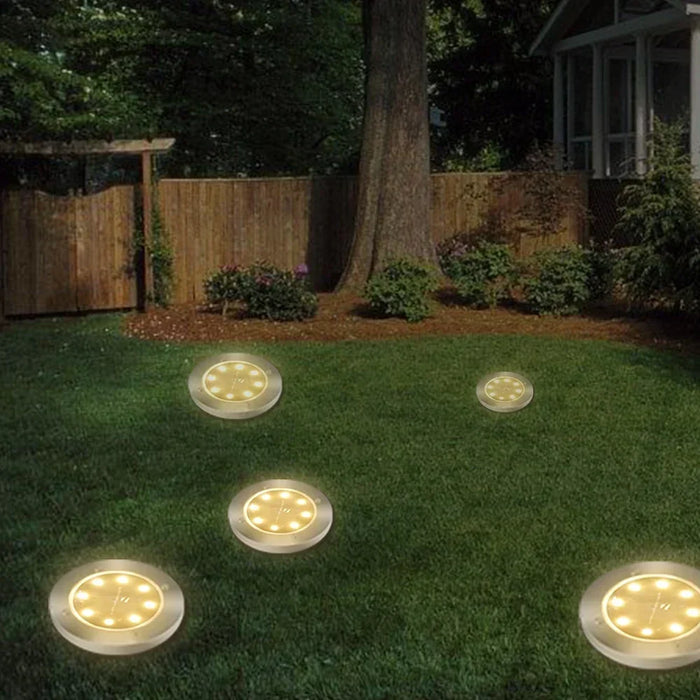 Outdoor Solar Ground Light Waterproof Garden In-ground Pathway Light Solar Landscape Light for Lawn Yard Deck Patio Walkway