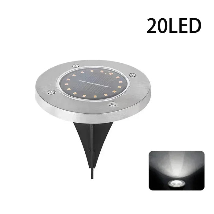 Outdoor Solar Ground Light Waterproof Garden In-ground Pathway Light Solar Landscape Light for Lawn Yard Deck Patio Walkway