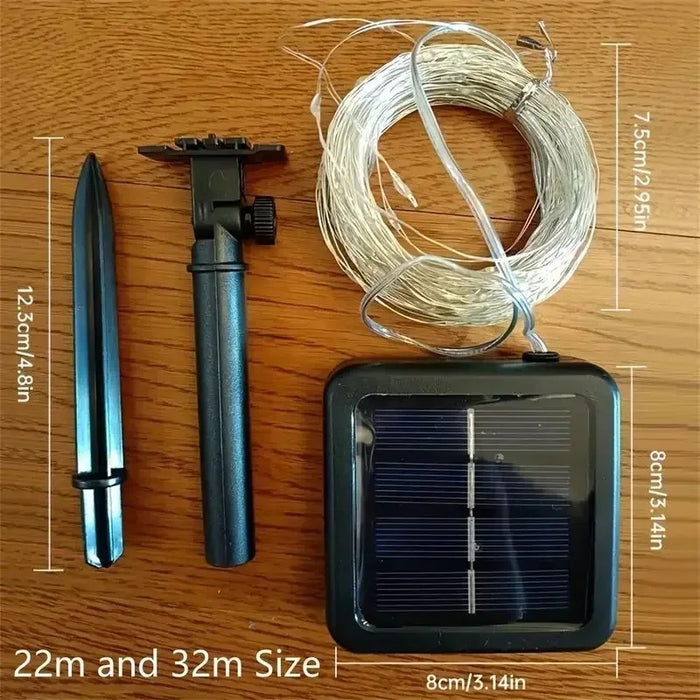Solar String Lights Outdoor Garden Fairy Lights 50/100/200/300 LED Light Sensor Control for Trees Party Wedding Christmas Decor