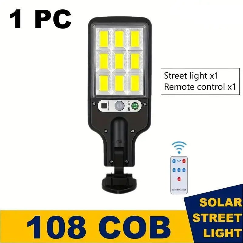 Wide Solar Outdoor LED Wall Light