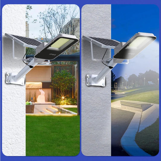 Led Solar Street Light Outdoor Garden IP65 Waterproof Solar Light 50-200W Courtyard Porch Balcony Garage Dusk To Dawn Wall Lamp