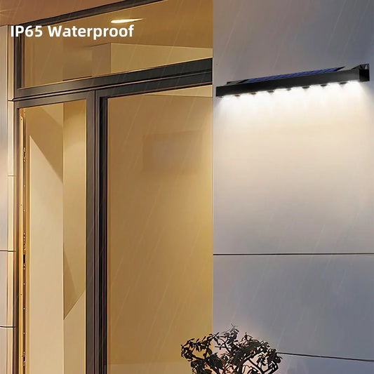 4/6/8LED Solar Wall Light Outdoor Waterproof Garden Decora Balcony Staircase Fence Home Atmosphere Lighting Solar Powered Lamp