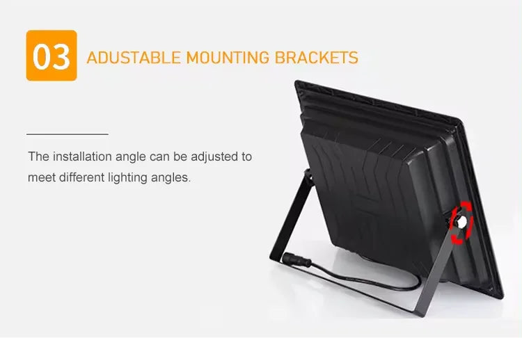 Super bright solar light LED solar floodlight 100w 200w 300w 400w IP67 high waterproof outdoor floodlight LED courtyard light