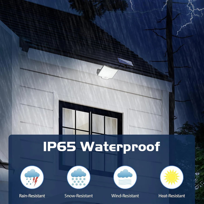 Solar Flood Light Outdoor With 3 Mode Adjustable Auto On/Off Waterproof Solar Light Wall Lamp for Porch Patio Garden Garage Yard