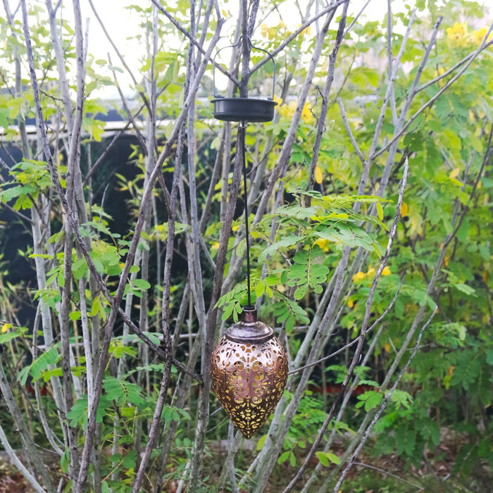 Solar LED garden lights for outdoor use; waterproof, with fiber optic lighting; ideal for decorating patios and gardens