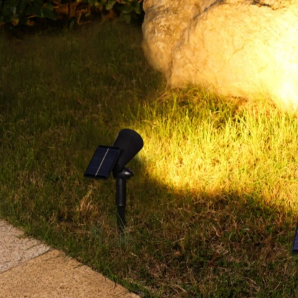 9/1 LED Solar Spotlights Waterproof Anti-freezing Brightness Adjustable Spot Light Pathway Lights Tree Lights Garden Decor Lamp