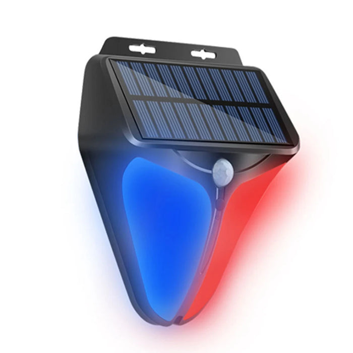 Outdoor Solar Alarms Lights Wireless Solar Powered Strobe Light Siren Waterproof Flash Alarm Lamp Motion Sensor Safety Light