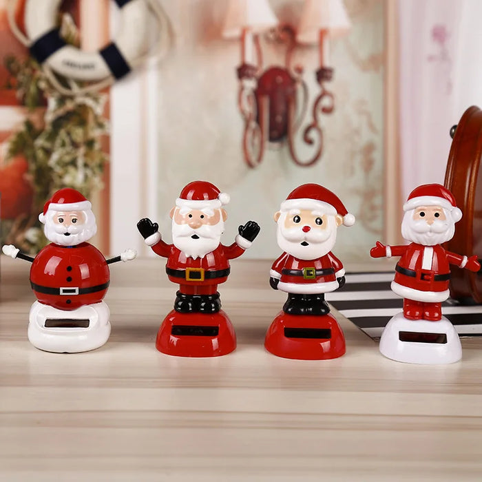 Christmas Desktop Home Decoration Solar Dancing Santa Claus Elk Snowman Merry Christmas Gift Home Accessorie Festival Decoration