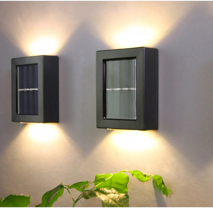 Solar Light Outdoor Up and Down Wall Washer Light Waterproof Solar Lamp For Garden Yard Porch Street Landscape Balcony Decor