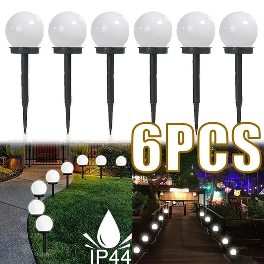Solar Garden Light Panel LED Round Ball Outdoor Waterproof Decorative Energy Powered for Street Courtyard Landscape Lamp Path