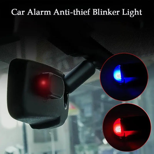 Solar Car Fake Security Light Powered Simulated Dummy Alarm Wireless Warning Anti Theft Caution Lamp LED Flashing Lamp New