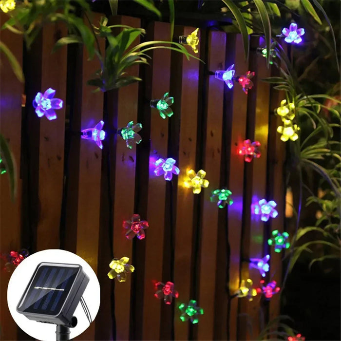 5/7/12M Solar LED Light Outdoor Garden Decoration Cherry Lights Waterproof Solar Powered Patio Light for Garden Party Christmas