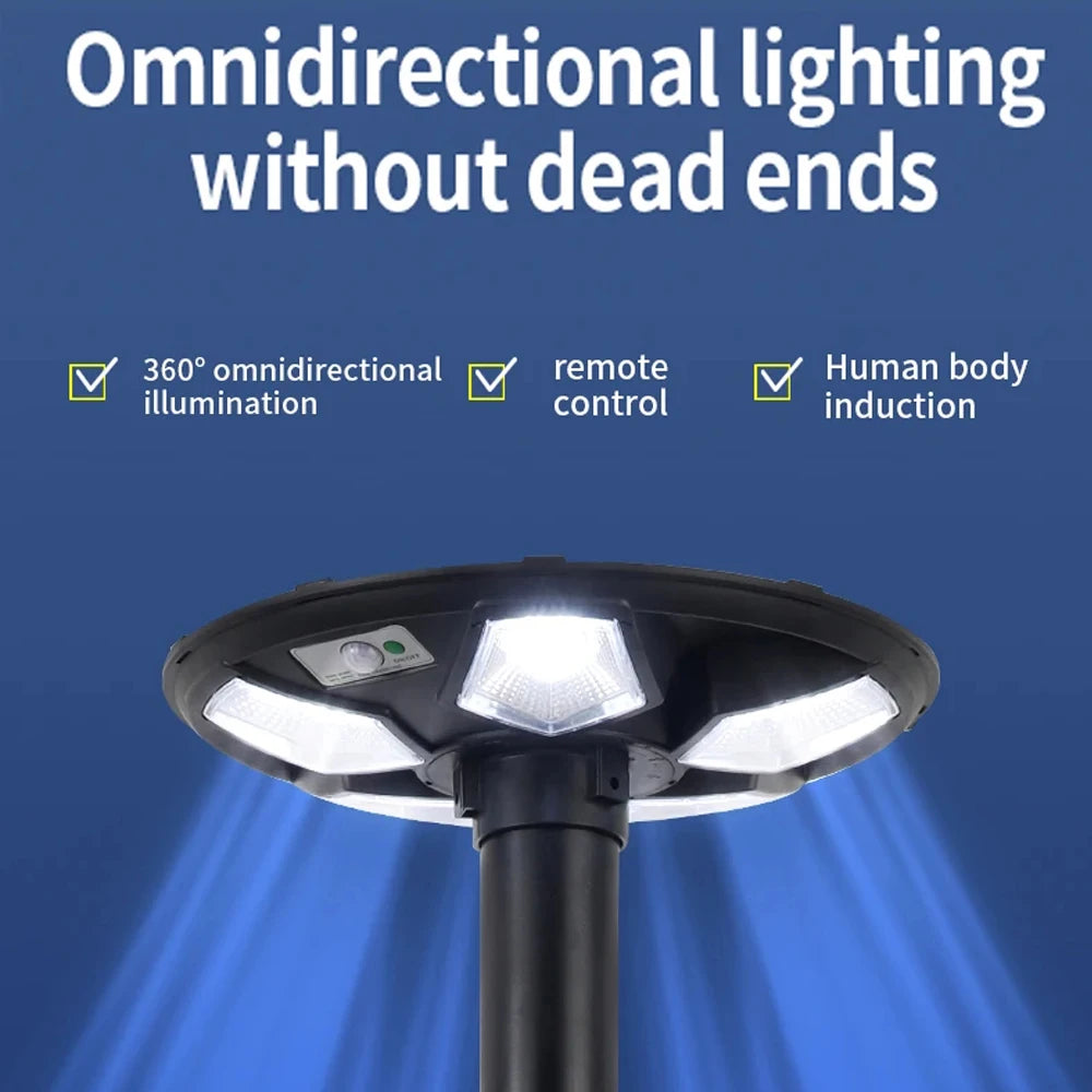 Solar outdoor street lamp UFO solar street lamp garden lamp with sensorintelligent light sensesuitable for all kinds of scenes