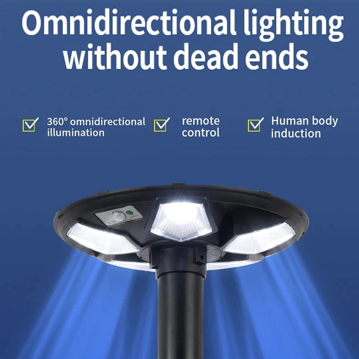 Solar outdoor street lamp UFO solar street lamp garden lamp with sensorintelligent light sensesuitable for all kinds of scenes