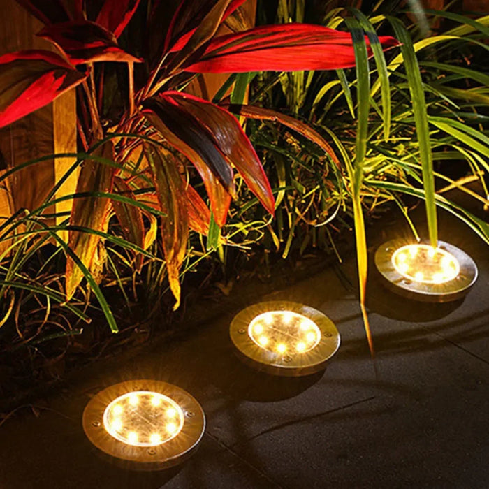 Solar Ground Light Garden Lamp Solar Powered Landscape Path Outdoor for Yard Backyard Lawn Patio Decorative Wedding Christmas