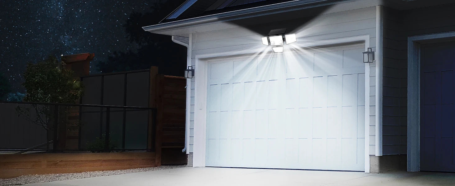 Solar Outdoor Lights - 3000LM 188 LED Motion Sensor Lights Solar Flood Security Lights for Backyard Yard Patio