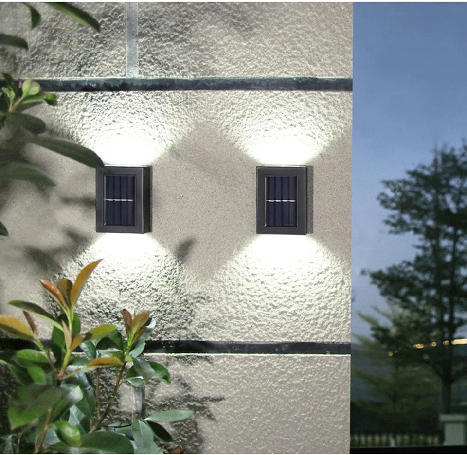 Solar Outdoor Street Light Wall Light Up Down Spotlight Solar Powered Waterproof Solar Light Garden Patio Decoration