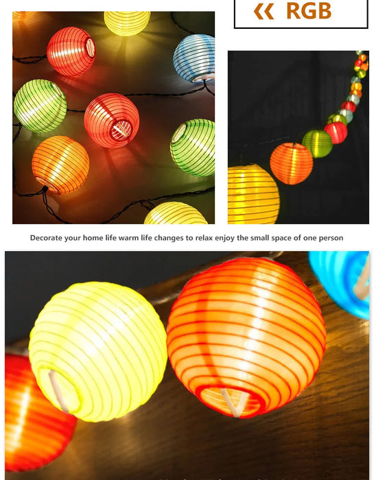Solar String Lights 10/20/30 LED Outdoor Waterproof Christmas Garland Lantern Fairy Lamp String  for Garden Wedding Party Decor
