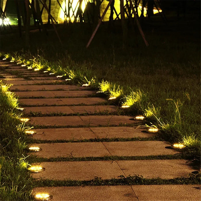 Solar Ground Light Garden Lamp Solar Powered Landscape Path Outdoor for Yard Backyard Lawn Patio Decorative Wedding Christmas