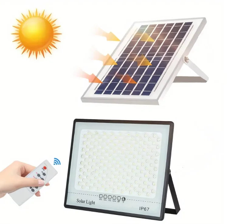 Super bright solar light LED solar floodlight 100w 200w 300w 400w IP67 high waterproof outdoor floodlight LED courtyard light