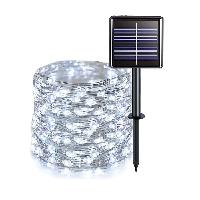 Solar Fairy Lights Outdoor Garland 50/100/200 LED String Garden Yard Tree Christmas Party Camping Waterproof Copper Wire Lamp