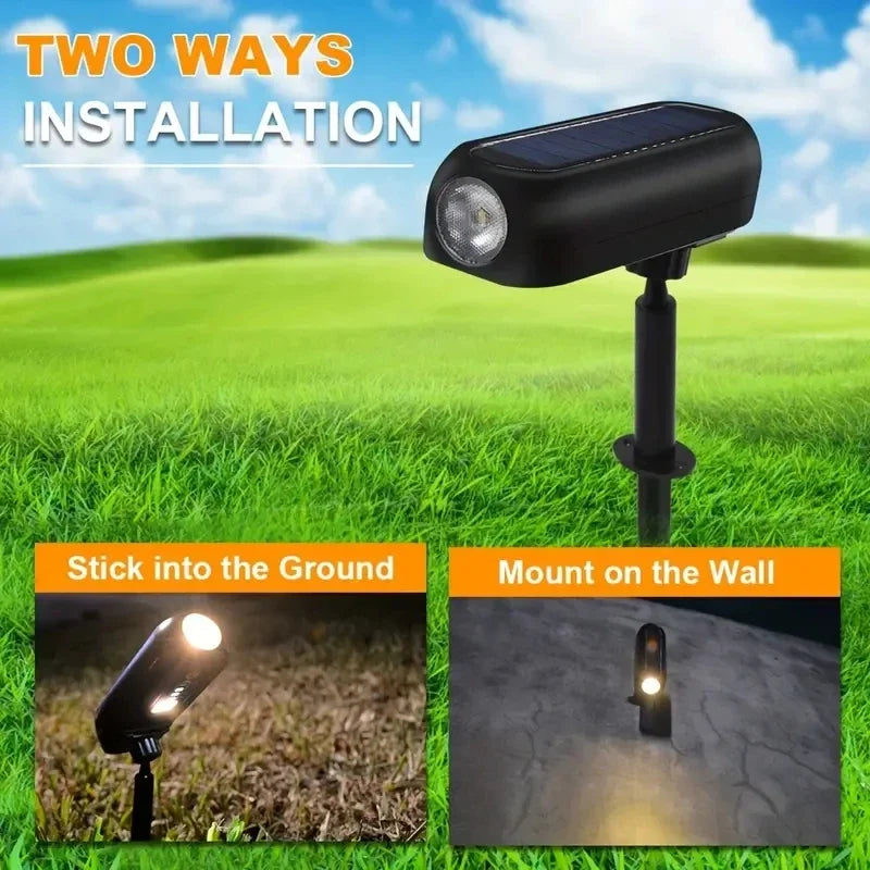 1Solar LED Light Outdoor Solar Wall Light IP65 Green Garden Light Solar Spotlights Solar Uplights for Trees Pathway Yard