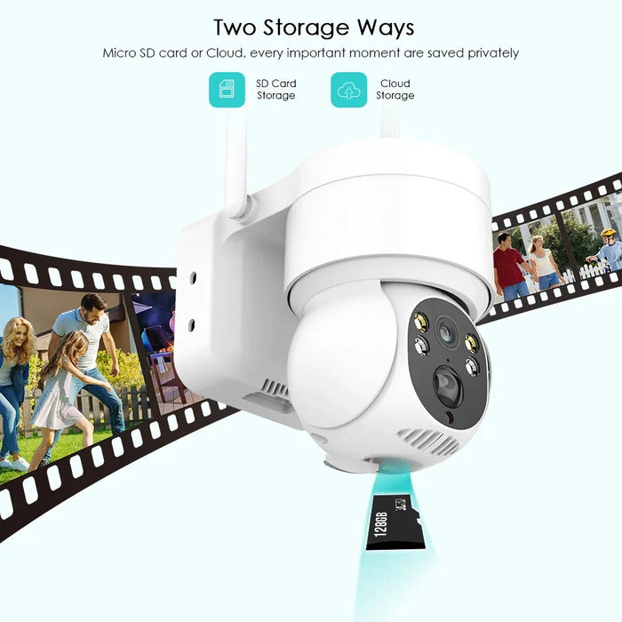 Solar WIFI Camera Outdoor 4MP Video Surveillance Wireless IP Camera With 7800mAh Recharge Battery PIR Human Detecte Security Cam