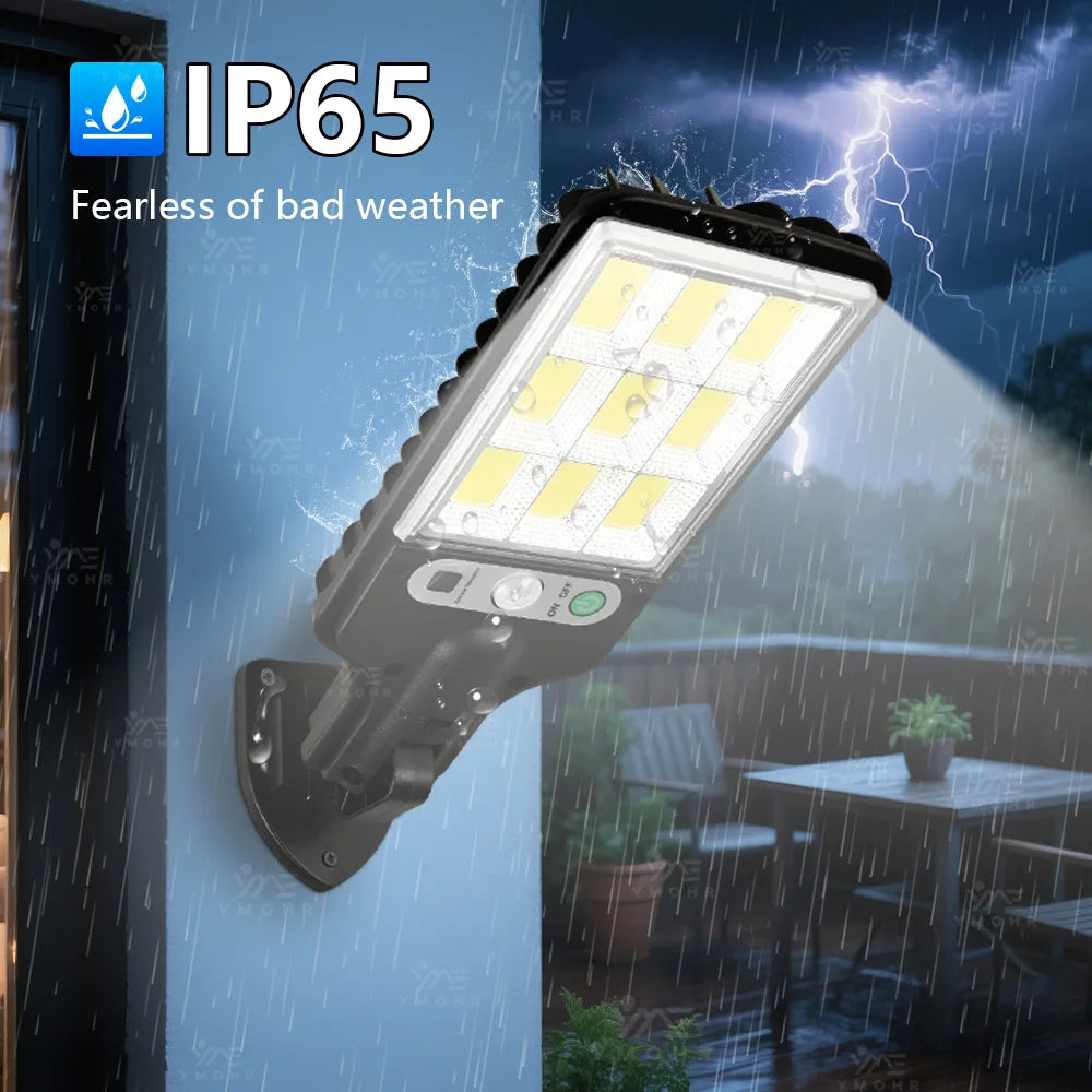Big Led High Power Solar Street Lamp for Outdoor Garden Lighting Solar Sensor Lamp Outdoor Led Spotlights Decoration Wall Lights