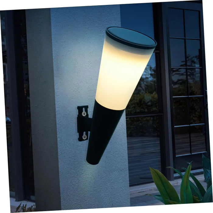 Solar Wall Light Exterior Outside Solar Fence Lights Pathway Light Outdoor Solar Lamp Wall Sconce For Garden Backyard Front Door
