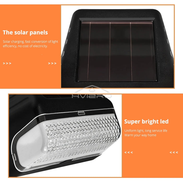 Led Solar Wall Lamps Lighting Ultra Bright Outdoor Rainproof Courtyard Garden Decoration Staircase Steps Fences Induction Light