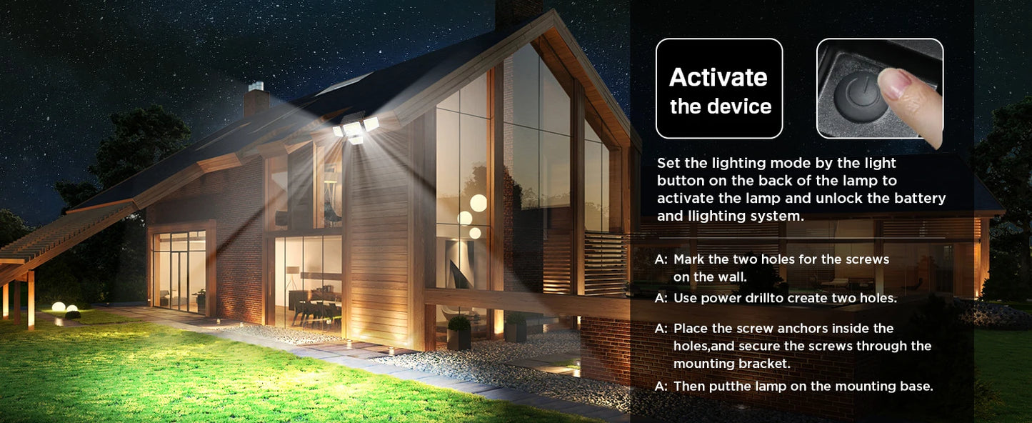 Solar Outdoor LED Wall Lights