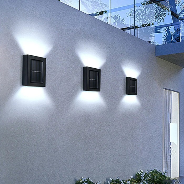 Solar LED Wall Light Up and Down Wall Lamp Outdoor Waterproof Fence Light Solar Powered Street Light Garden Yard Decorative Lamp