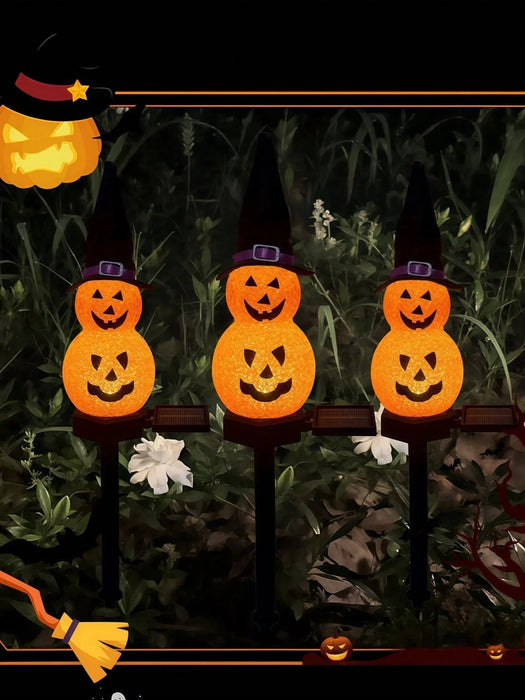 1PC, Halloween Pumpkin Lawn Solar Light, Decorative Light, Suitable for Halloween Outdoor Decoration, Garden, Lawn