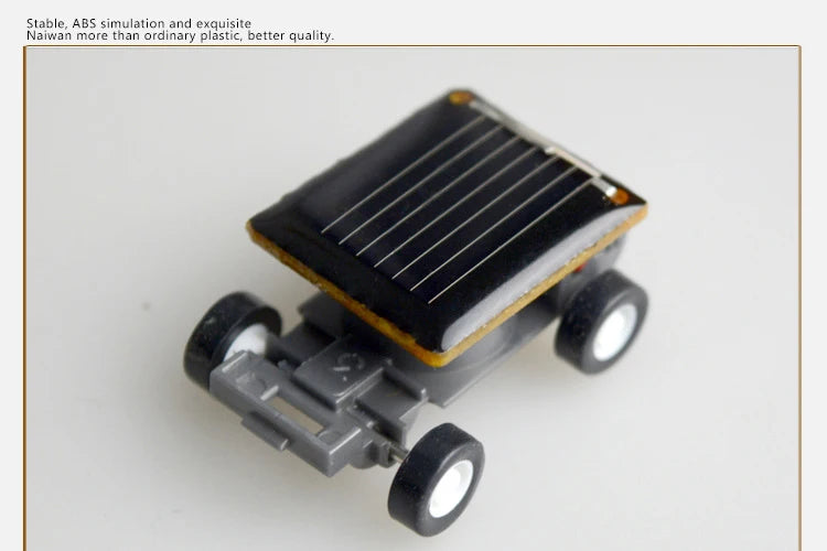 Solar Power Mini Sports Car Smaller Solar Power Project Car Mini Toy Car Educational Gadget Kids Gift Funny Racer