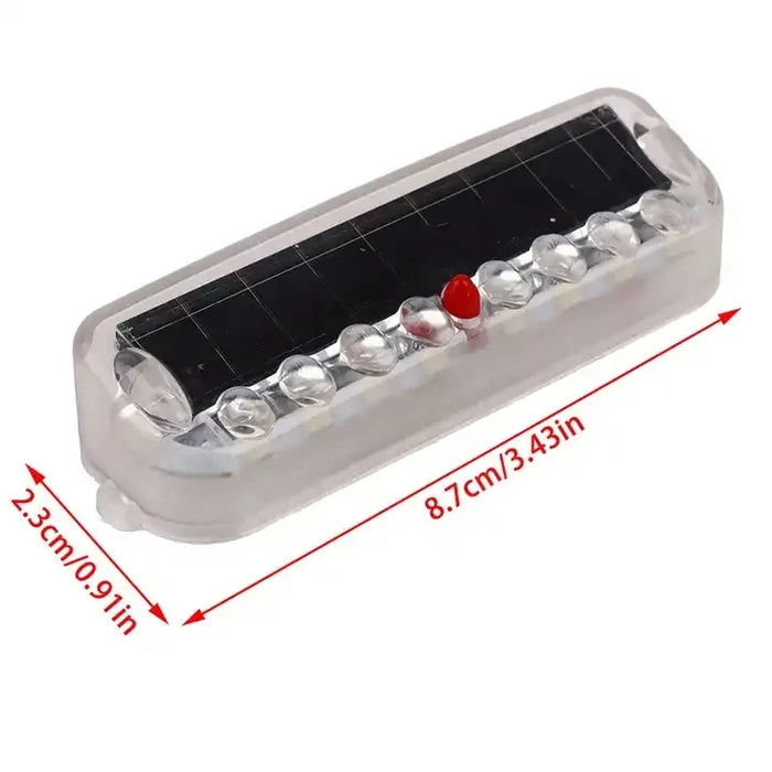 Solar LED Car Anti-rear-end Collision Light Anti-collision Warning Wiring Free Light Vibration Sensor Flashing Breathing Light