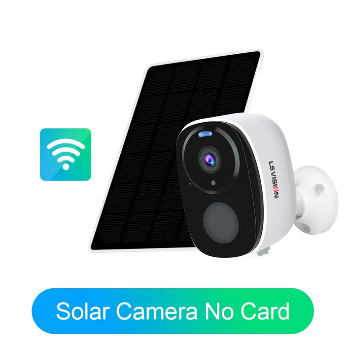 LS VISION Solar Security Cameras Wireless Outdoor 5MP UHD Battery Power WiFi Surveillance Color Night 2-Way Audio Motion Detect