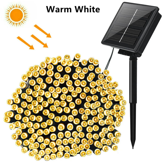 LED Solar String Light 7m 50 Lights 8 patterns Waterproof Fairy Garland String Lights Christmas Party Halloween Decorations