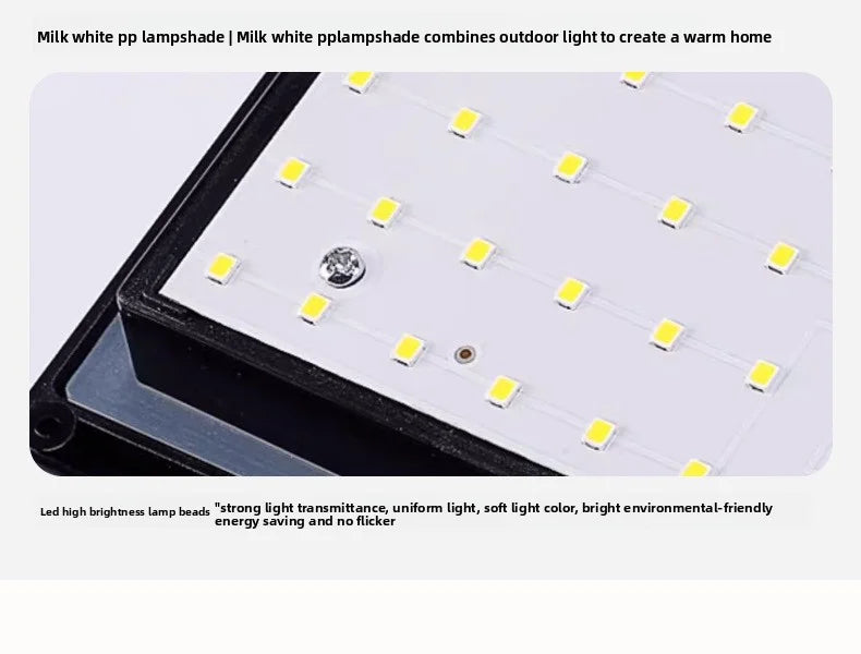 Outdoor Solar Pillar Light Garden Light European Solar Fence Wall Light Waterproof Porch Lights Balcony Door Garage Decor ﻿