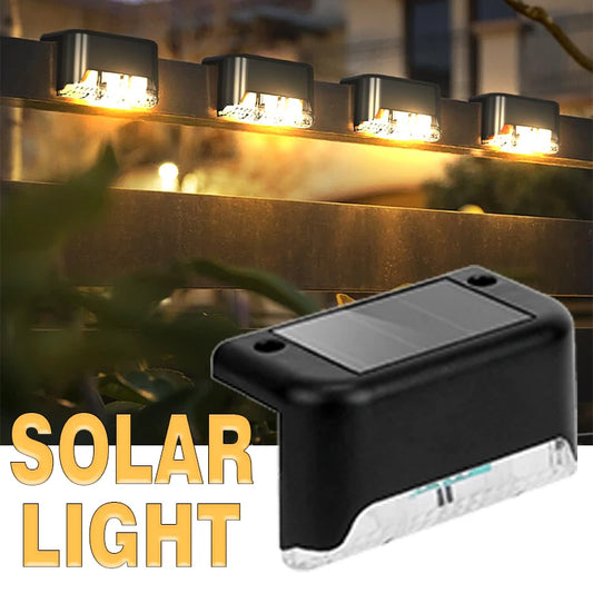 Solar Path Light,Outdoor Fence Light,Waterproof Yard Step Light,Easy-Install Garden Decor Lamp,Patio,Balcony,Fence,Yard,Outdoor