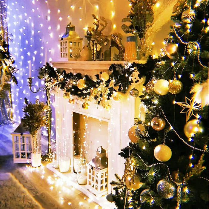 Solar Fairy Lights Outdoor Garland 50/100/200 LED String Garden Yard Tree Christmas Party Camping Waterproof Copper Wire Lamp