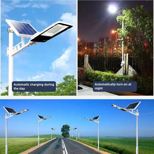1000W Powerful Solar Light Outdoor Solar Street Light 20000mah Waterproof Automatic Dusk to Dawn Street Light For Garage Garden