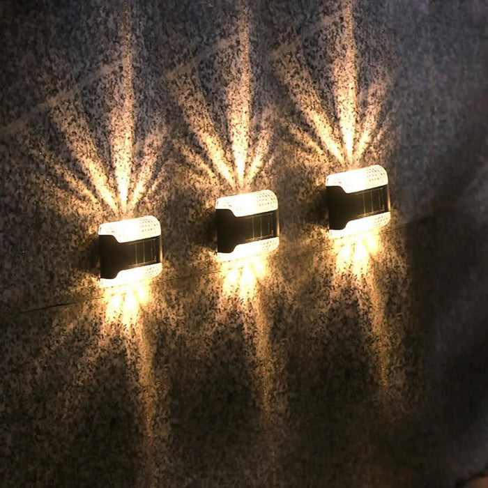 Solar Lights Outdoor Wall Waterproof Up and Down Wall Lights Garden Ambient Light for Garden Decoration Fence Patio Garage